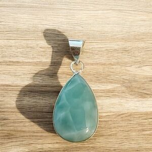 Handmade Larimar Gemstone Pendant